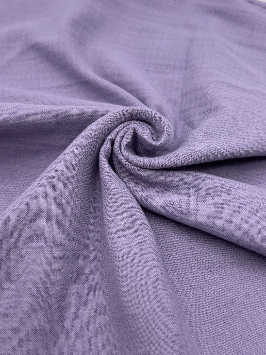 Double Gauze Muslin Fabric in Lilac - 57" wide, sold by the yard