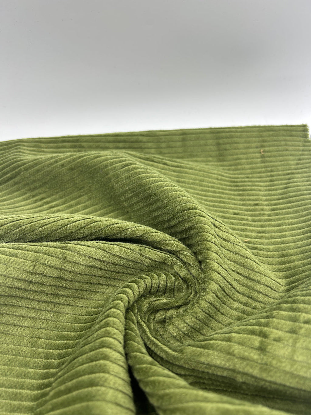 Corduroy Fabric in Olive - 57" wide, sold by the yard