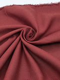 Cotton Linen Fabric in Burgundy - 57" wide, sold by the yard