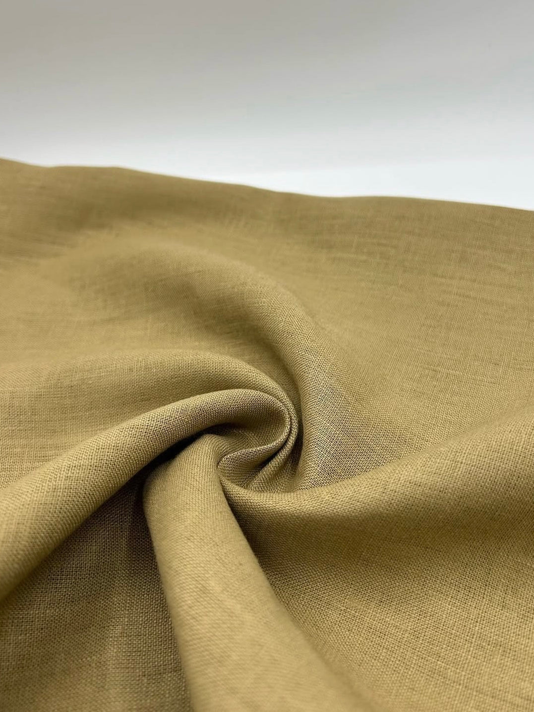 100% Linen Fabric in Camel - 57" wide, sold by the yard