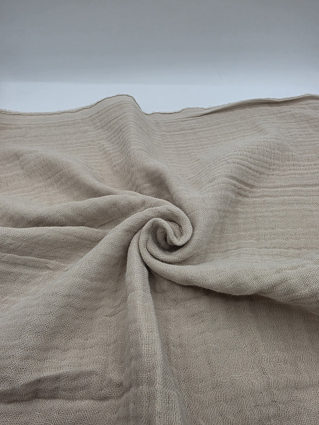 4-Layer Muslin Fabric in Cream - 57" wide, sold by the yard