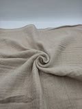 4-Layer Muslin Fabric in Cream - 57" wide, sold by the yard