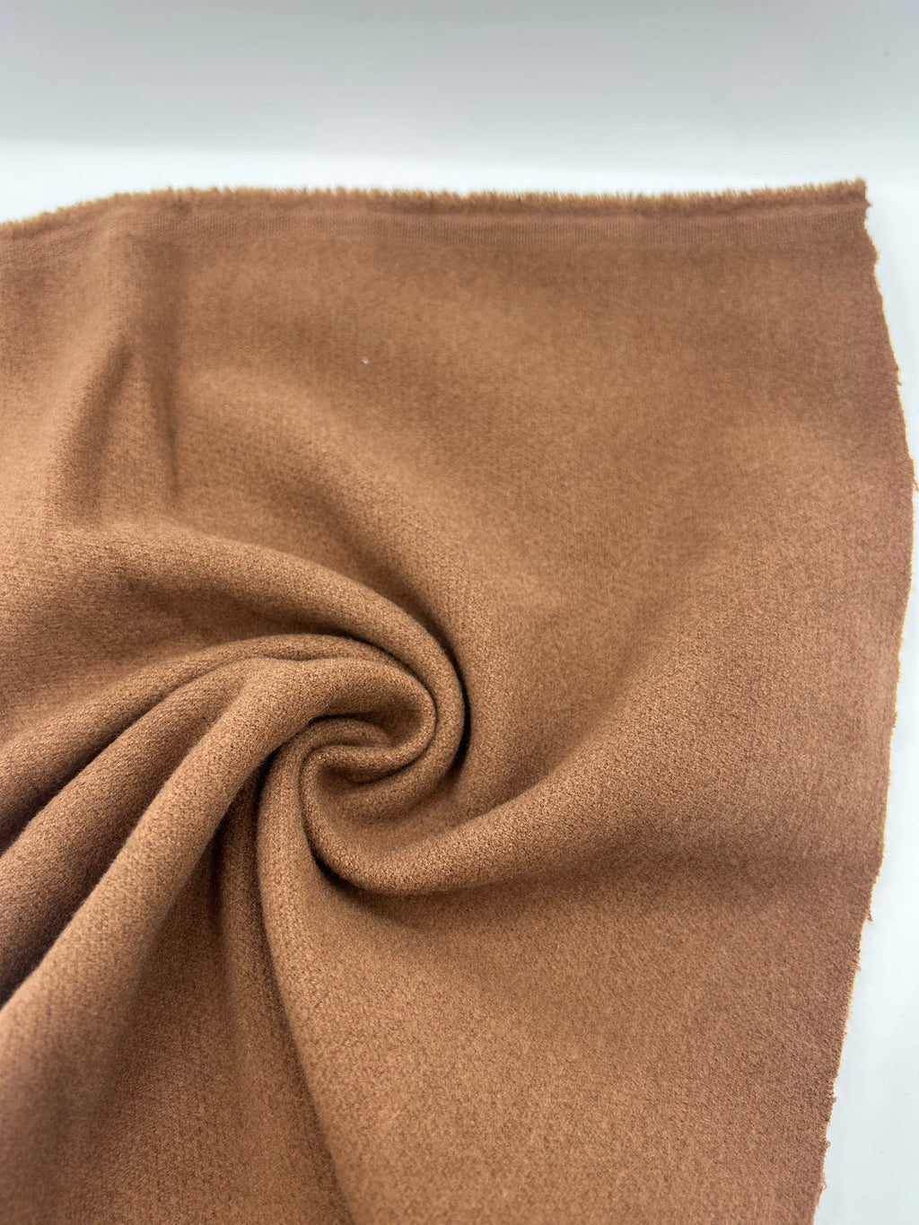 Wool-Blend Coating Fabric in Camel - 59" wide, sold by the yard