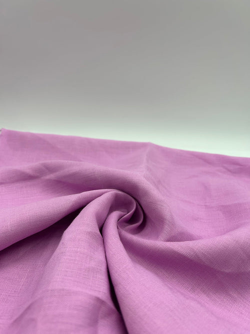 100% Linen Fabric in Lilac - 57" wide, sold by the yard