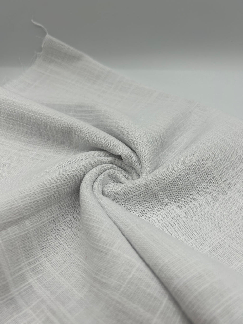 Cotton Linen Fabric in Soft White - 57" wide, sold by the yard