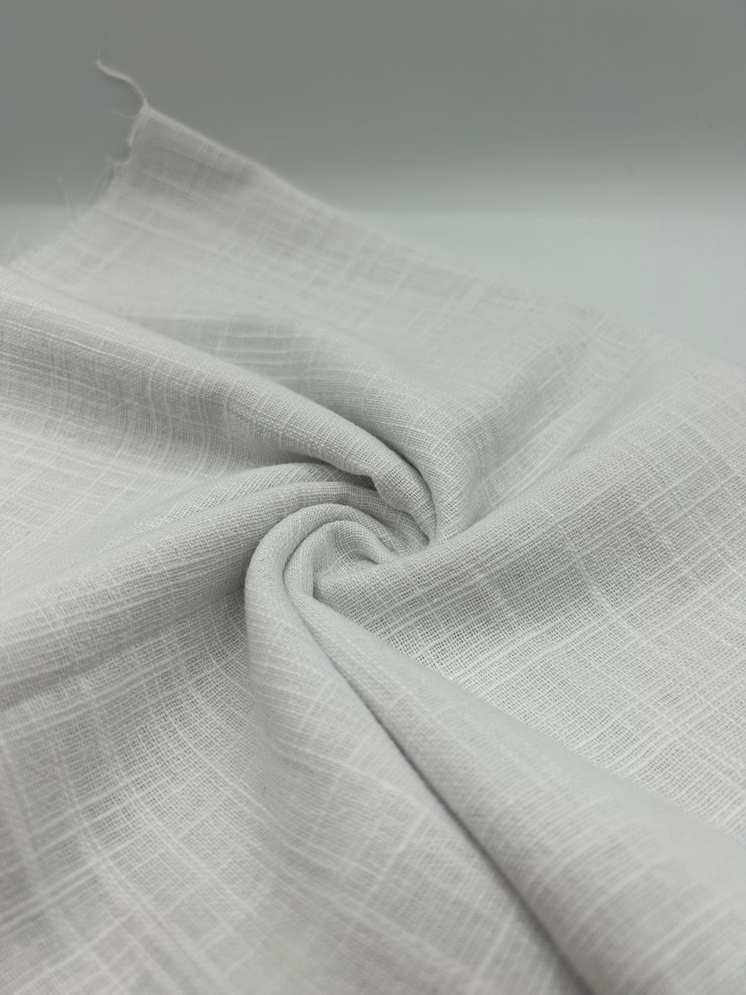 Cotton Linen Fabric in Soft White - 57" wide, sold by the yard