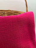 Double Gauze Muslin Fabric in Fuchsia - 57" wide, sold by the yard