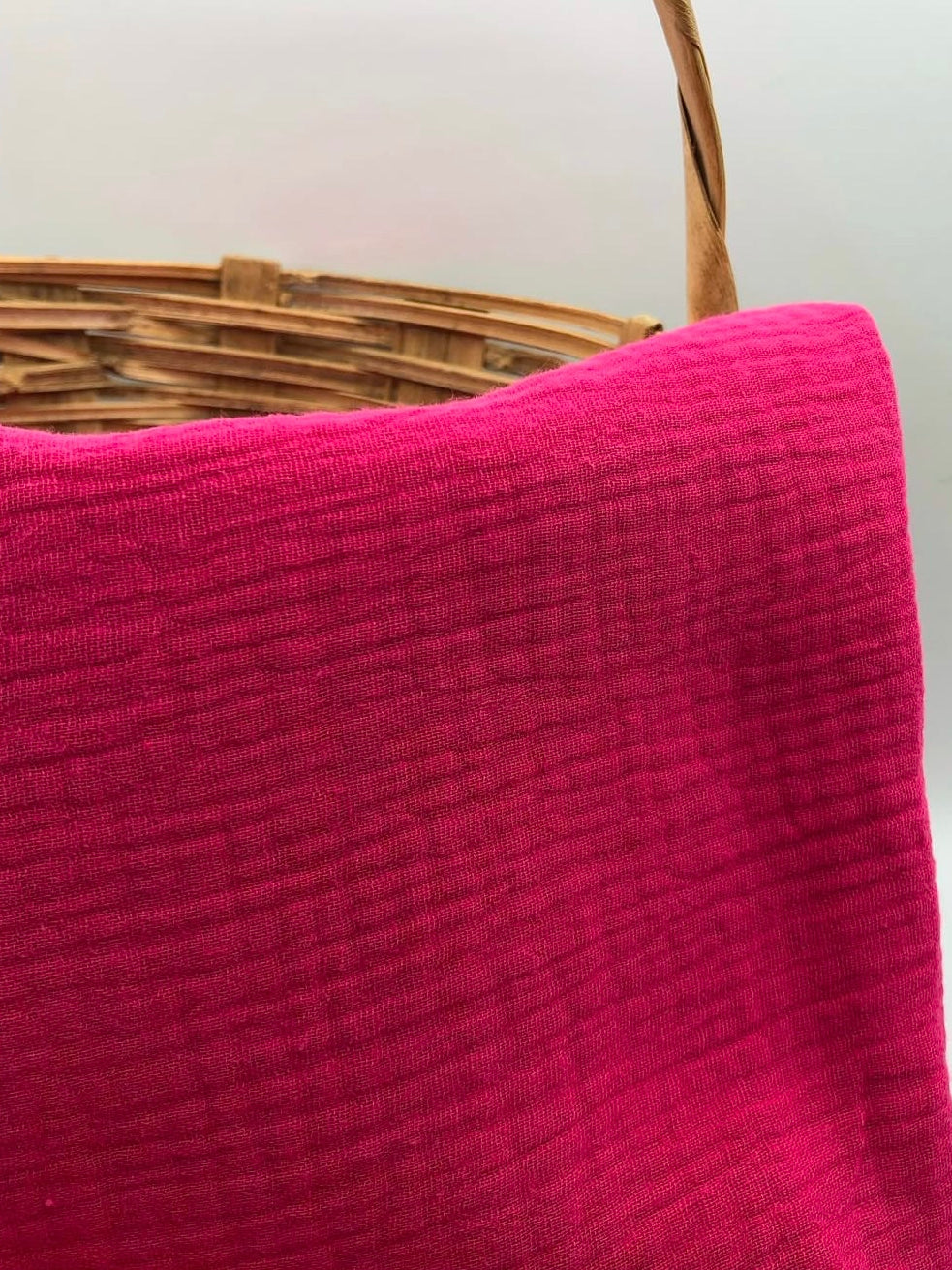 Double Gauze Muslin Fabric in Fuchsia - 57" wide, sold by the yard