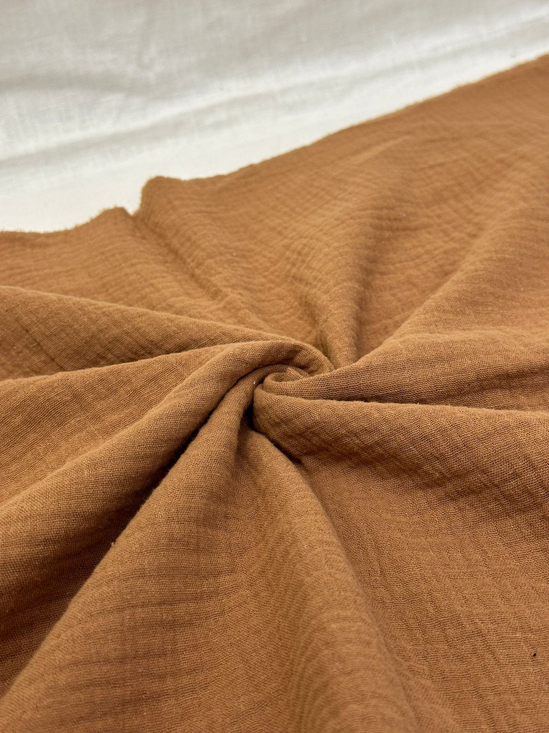 Double Gauze Muslin Fabric in Camel - 57" wide, sold by the yard