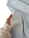 94" Wide 100% Organic Cotton Poplin Fabric - Baby Blue