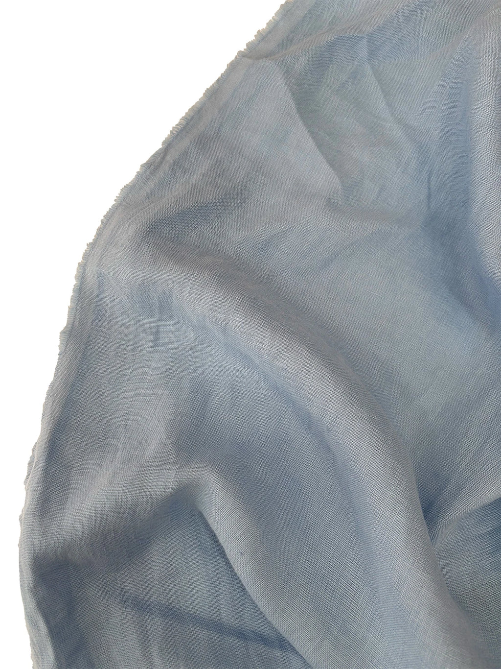 100% Linen Fabric Baby Blue