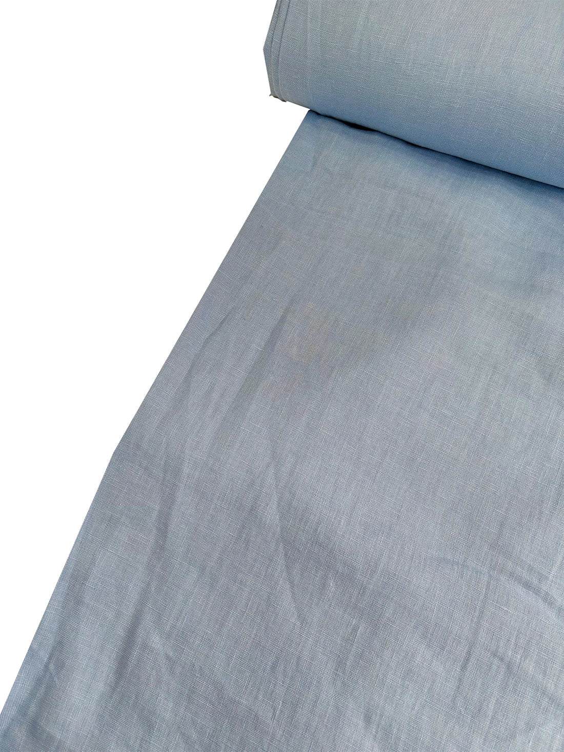 100% Linen Fabric Baby Blue