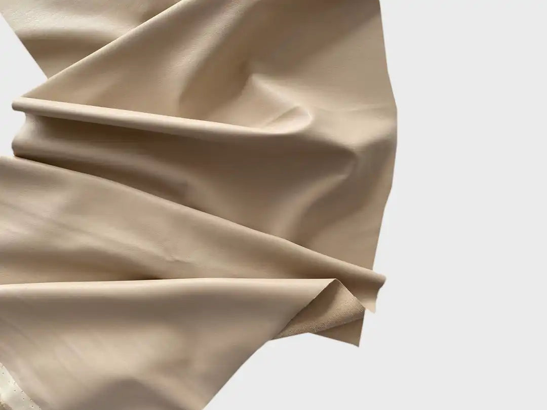 100% Original Zara Faux Leather Fabric - Beige