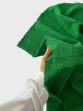 Premium Boucle Chanel Tweed Fabric - Benetton Green