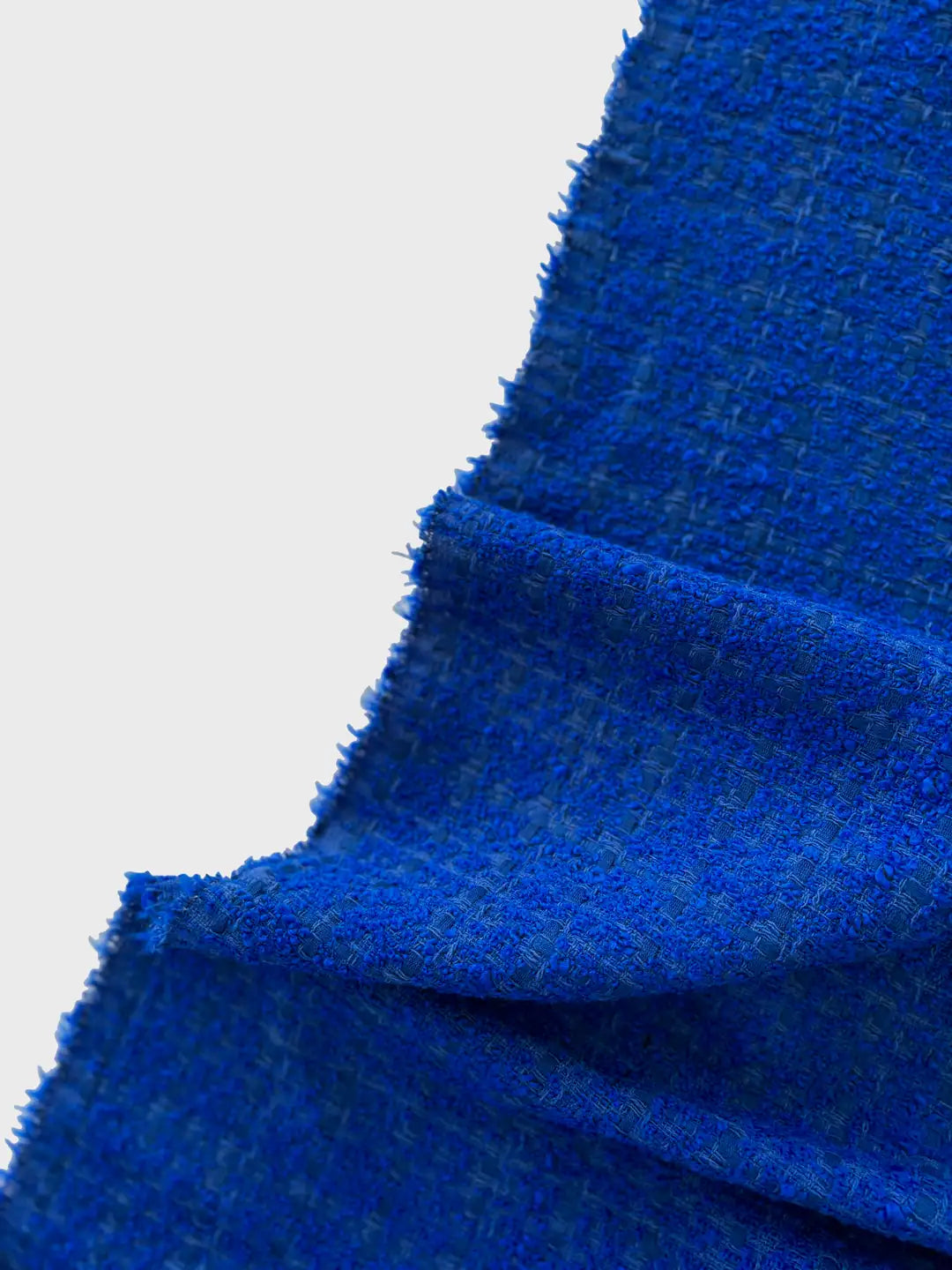 Premium Boucle Chanel Tweed Fabric - Sax Blue