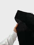 Premium Boucle Chanel Tweed Fabric - Black