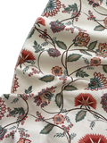 100% Cotton Ethnic Floral Print Canvas Fabric
