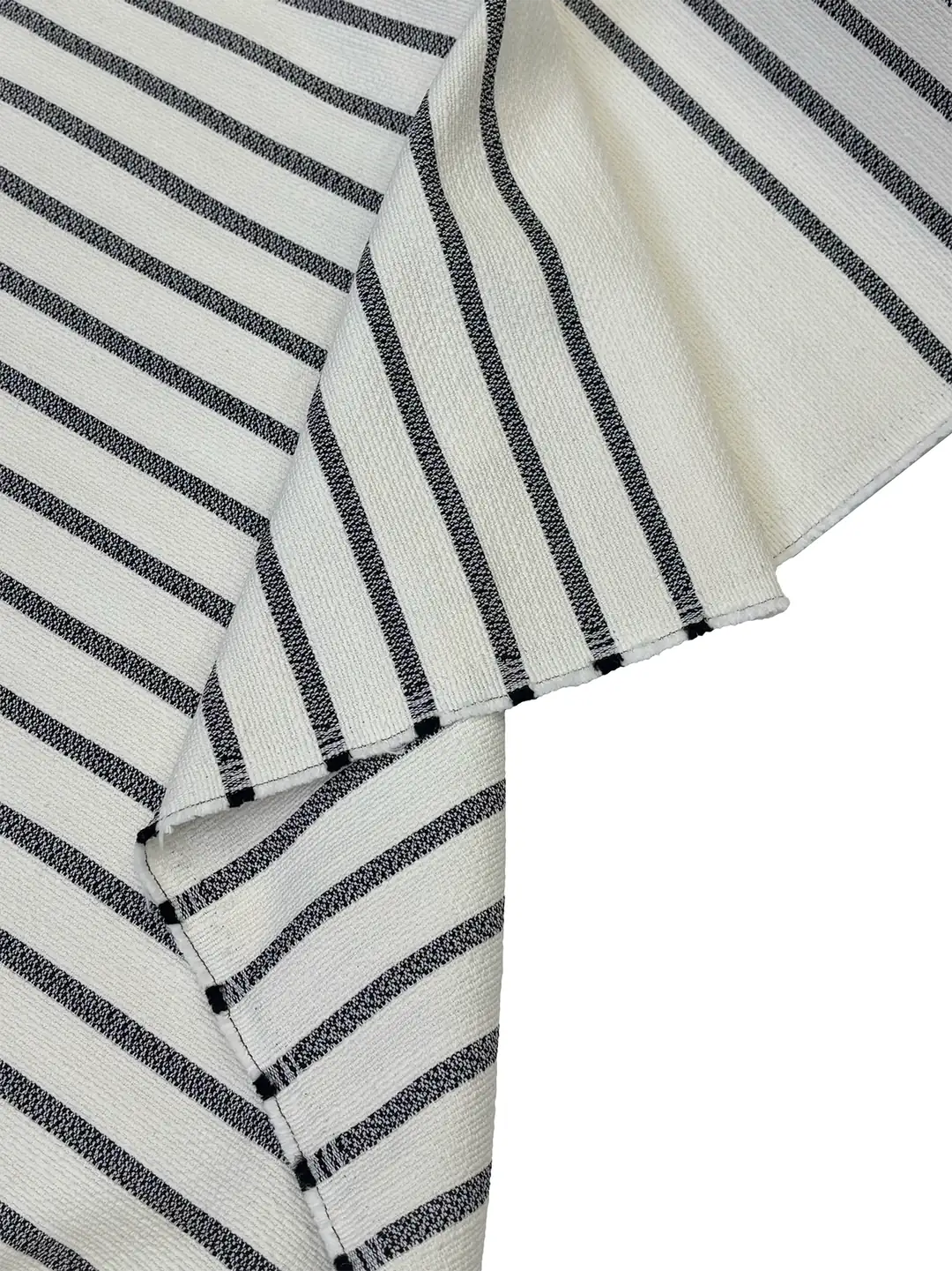 Cotton Panel Striped Chanel Tweed Fabric