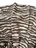 100% Tencel Zebra Print Fabric - Mink