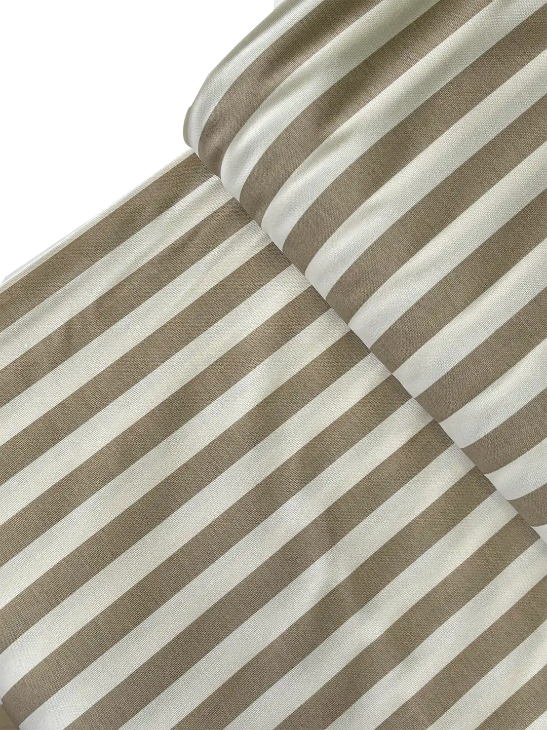 Duck Fabric - Beige Striped