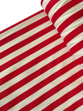 Duck Fabric - Red Striped