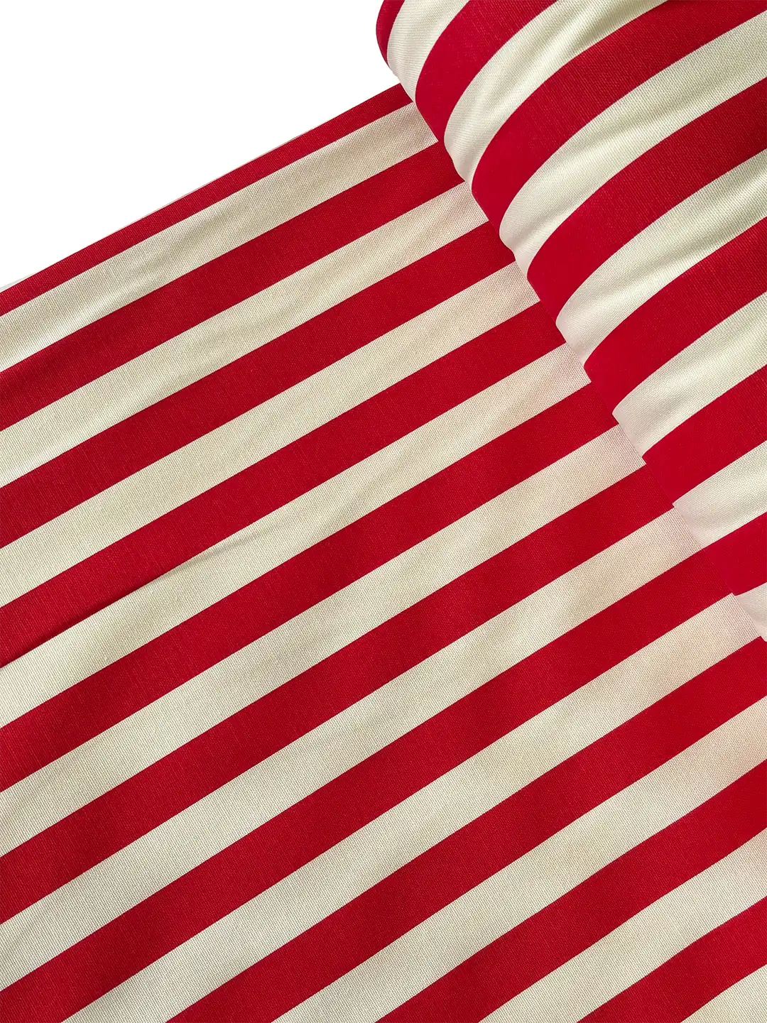 Duck Fabric - Red Striped