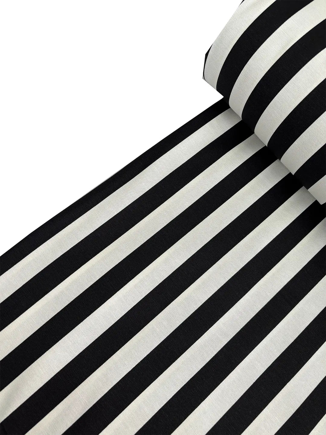 Duck Fabric - Black Striped