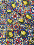 Duck Fabric - Lemon Print