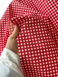 Duck Fabric - Red Gingham
