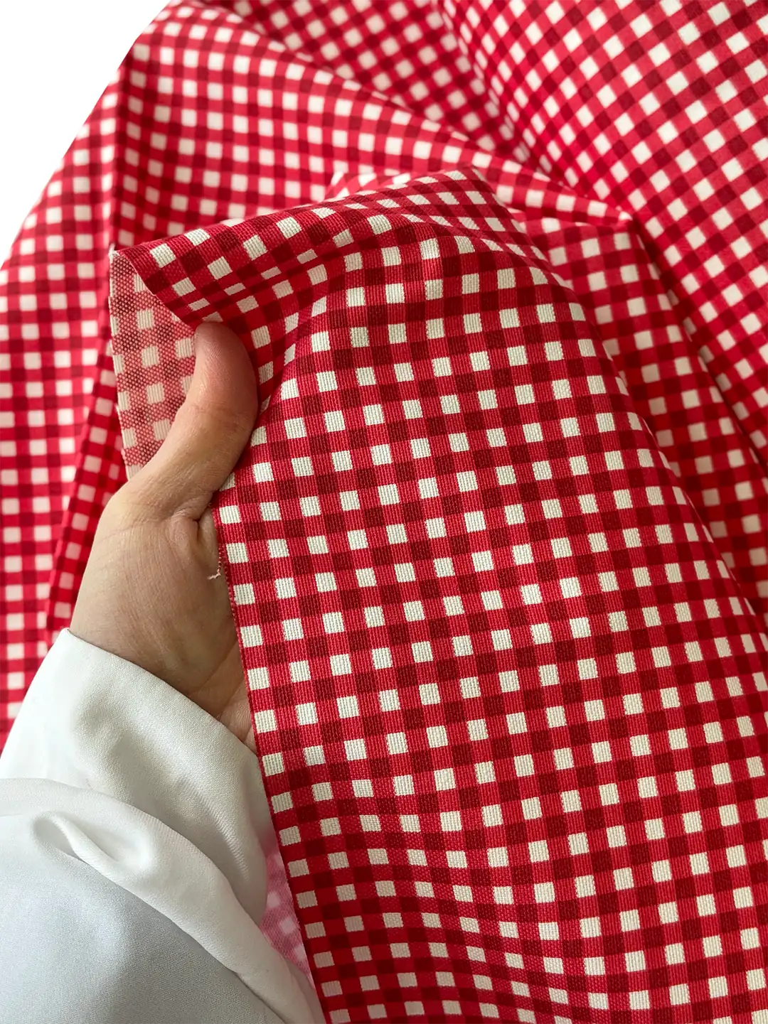 Duck Fabric - Red Gingham