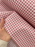 Duck Fabric - Powder Pink Gingham