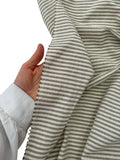 94" Wide 100% Cotton Fine Striped Fabric - Green