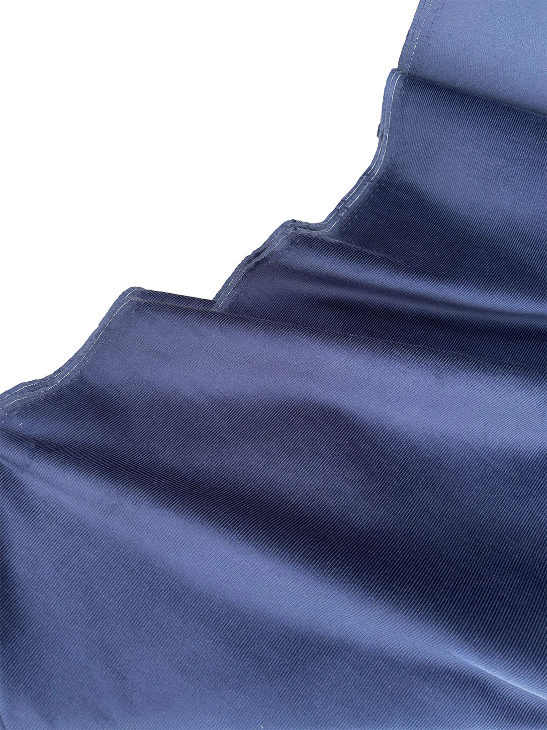 Cotton - Lycra Ribbed Corduroy Fabric Navy Blue