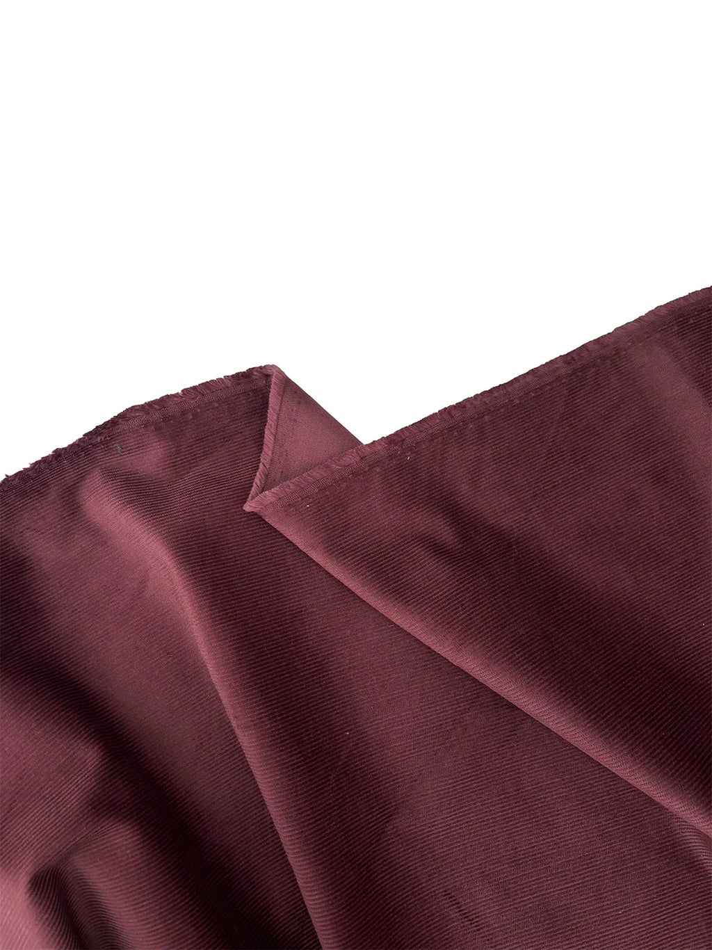 Cotton - Lycra Ribbed Corduroy Fabric - Plum