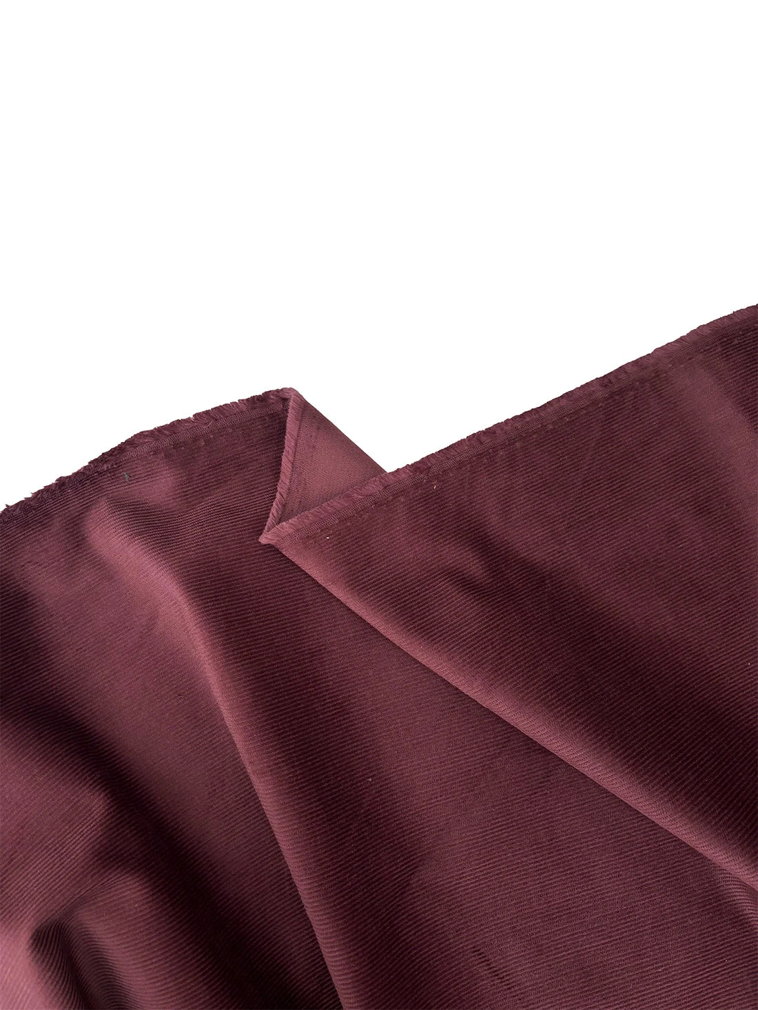 Cotton - Lycra Ribbed Corduroy Fabric - Plum