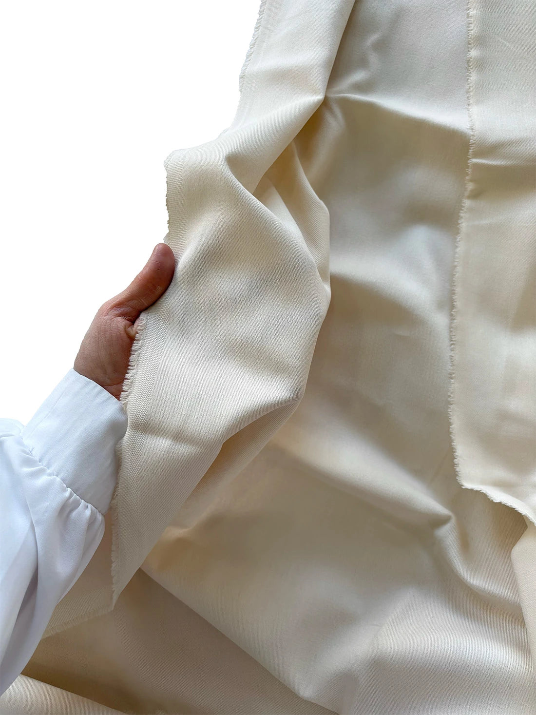 Fine 100% Cotton Gabardine Fabric - Beige