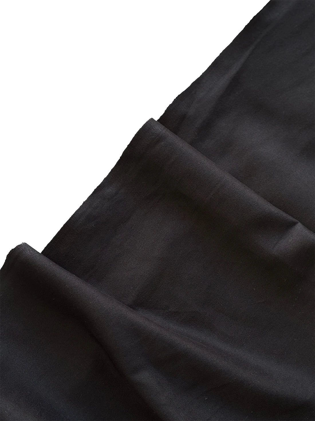 Fine 100% Cotton Gabardine Fabric - Black