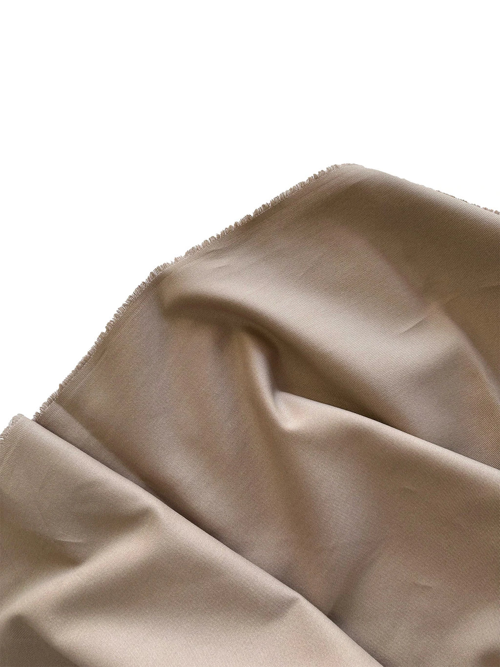 Fine 100% Cotton Gabardine Fabric - Mink