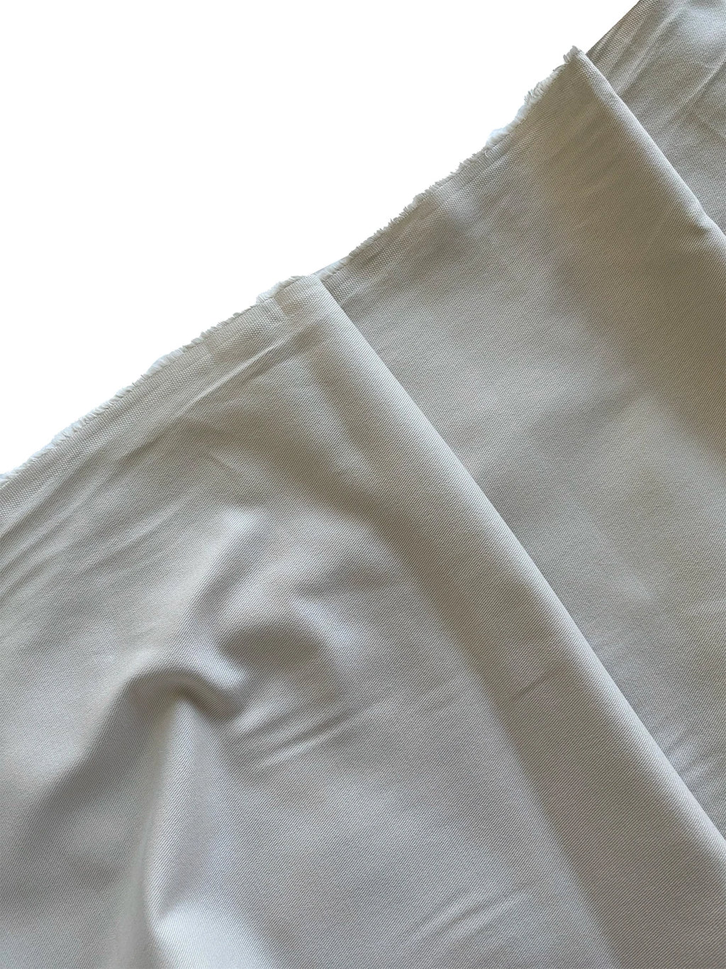 Fine 100% Cotton Gabardine Fabric - White