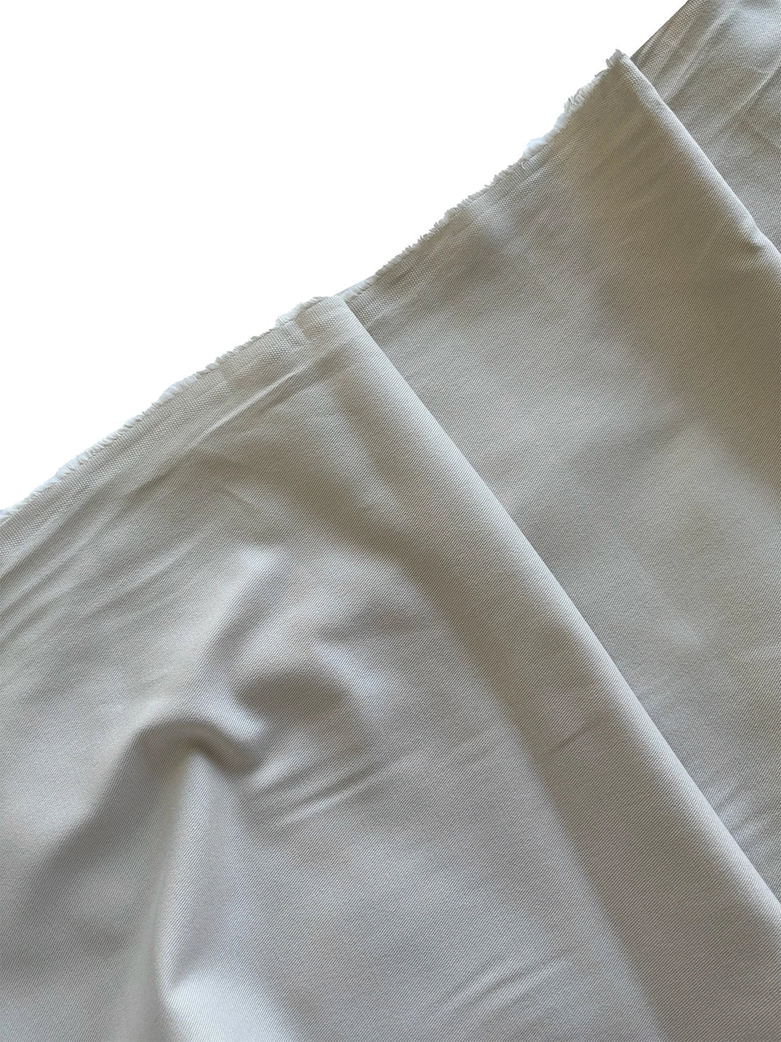 Fine 100% Cotton Gabardine Fabric - White