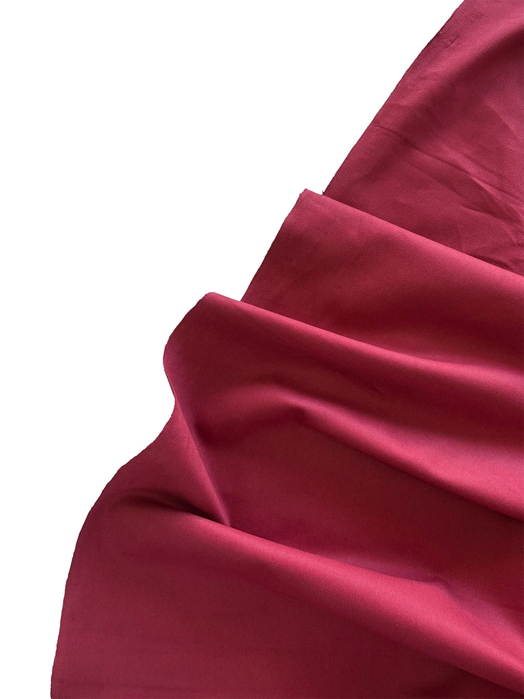 Fine 100% Cotton Gabardine Fabric - Burgundy