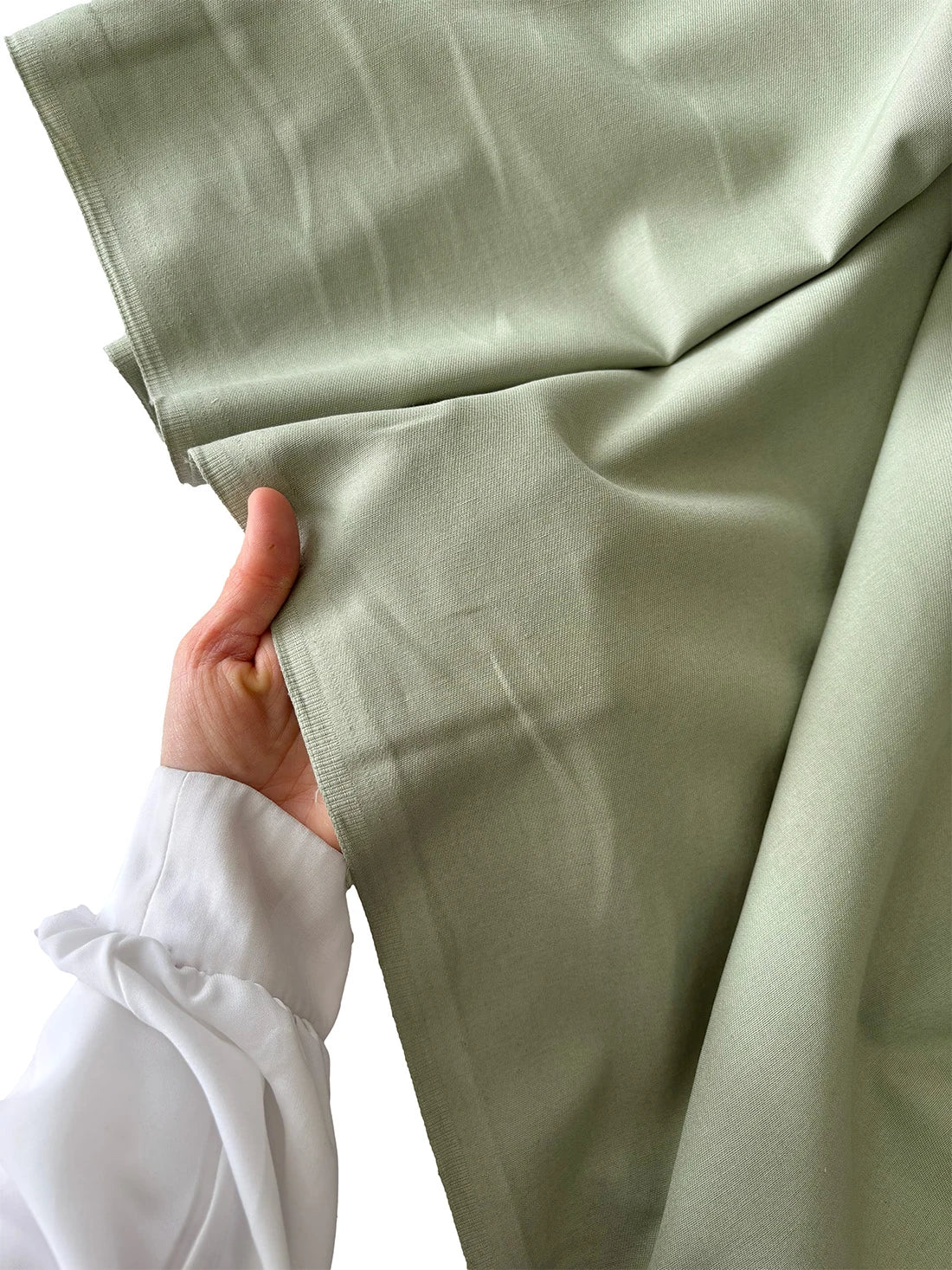 Fine 100% Cotton Gabardine Fabric - Light Green