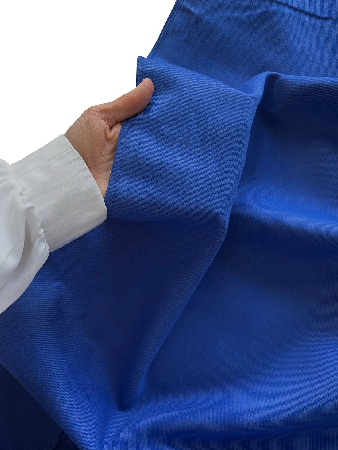 Fine 100% Cotton Gabardine Fabric - Royal Blue