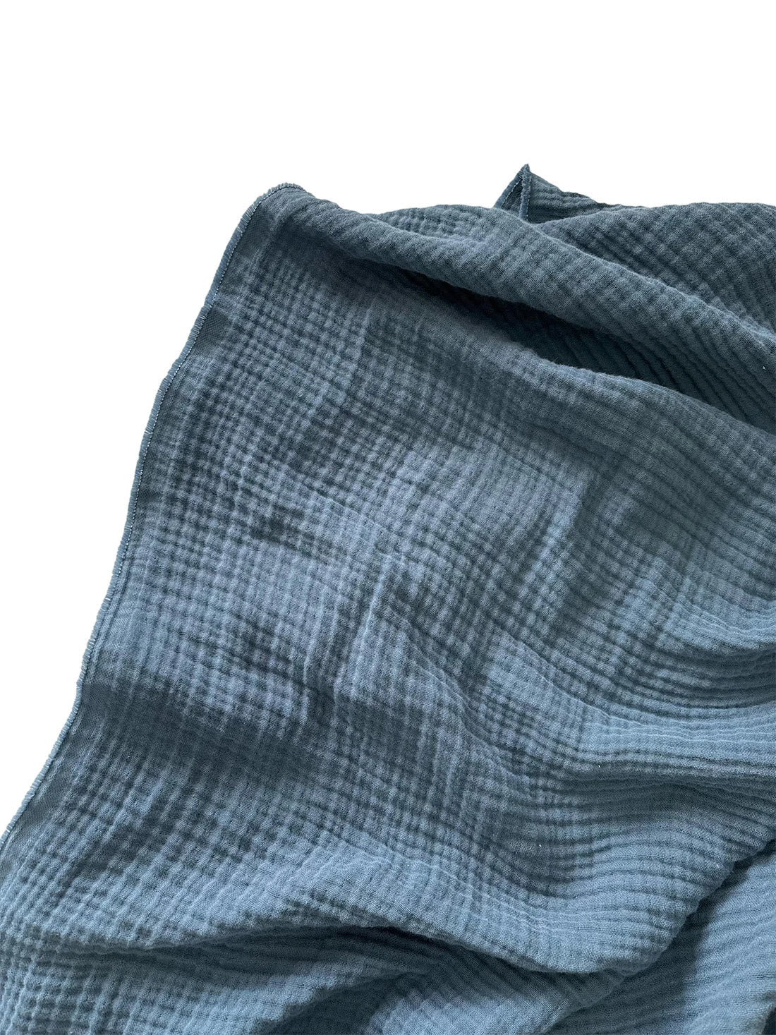 4-Layer 100% Cotton Indigo Muslin Fabric