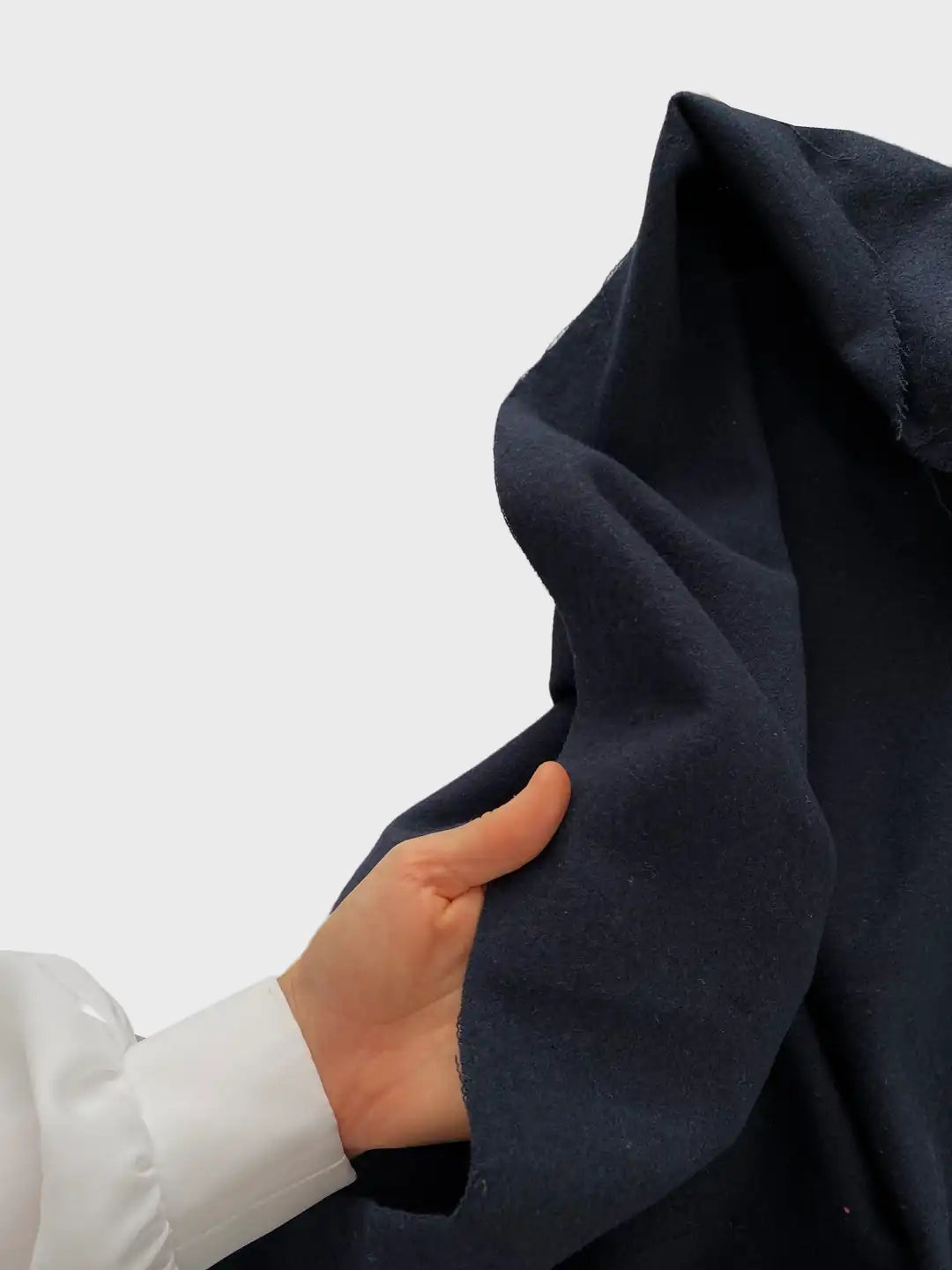 Cashmere Coating Fabric - Navy Blue