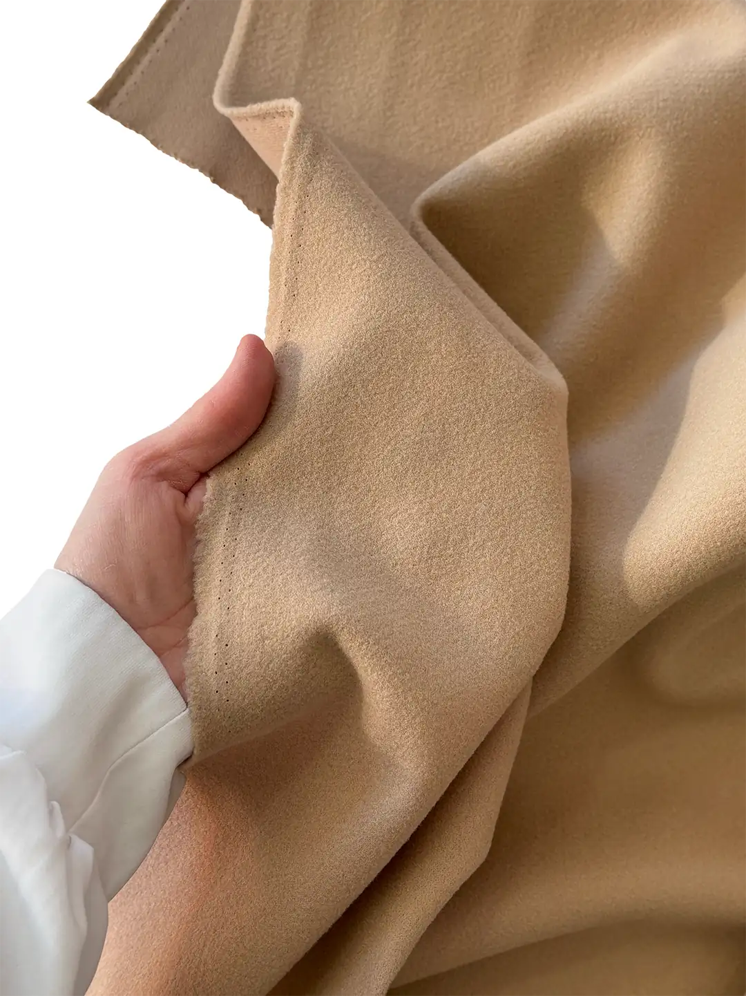Imported Cashmere Coating Fabric - Beige