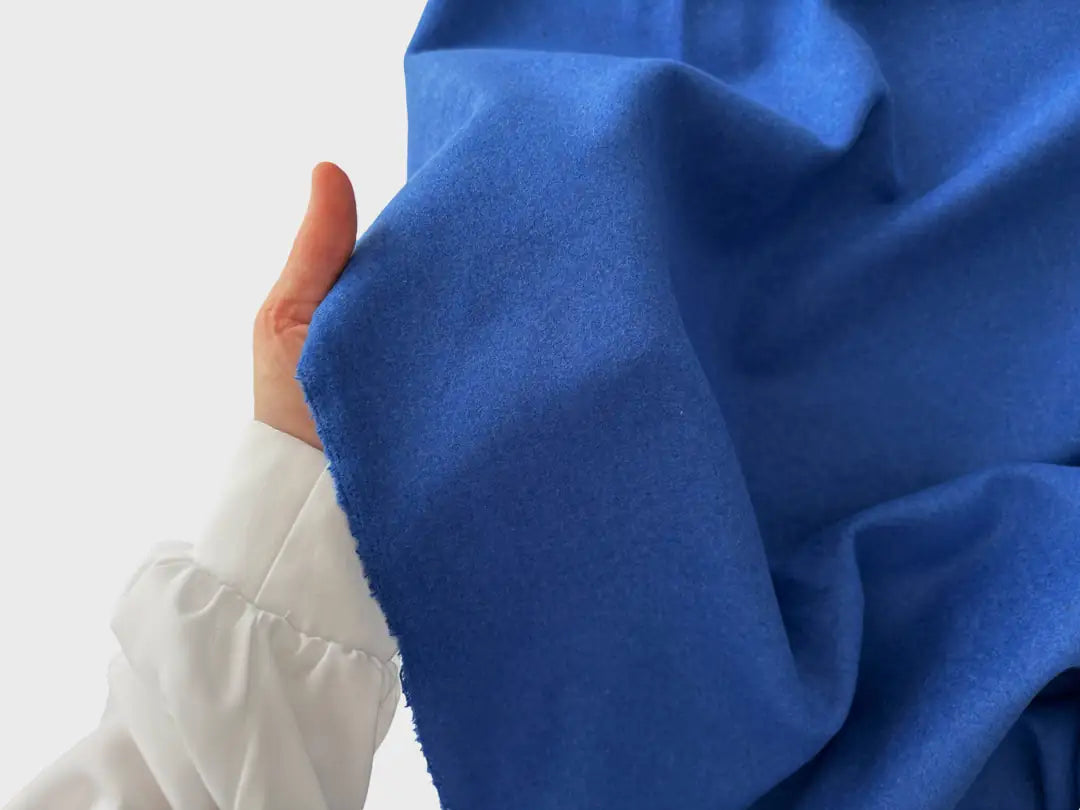 Cashmere Coating Fabric - Sax Blue