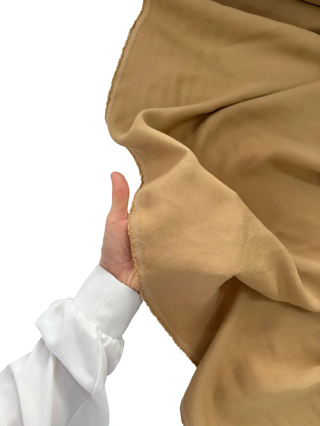 Modal-Polyester Blend Fabric - Camel