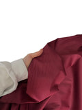 Cotton Satin Fabric - Burgundy