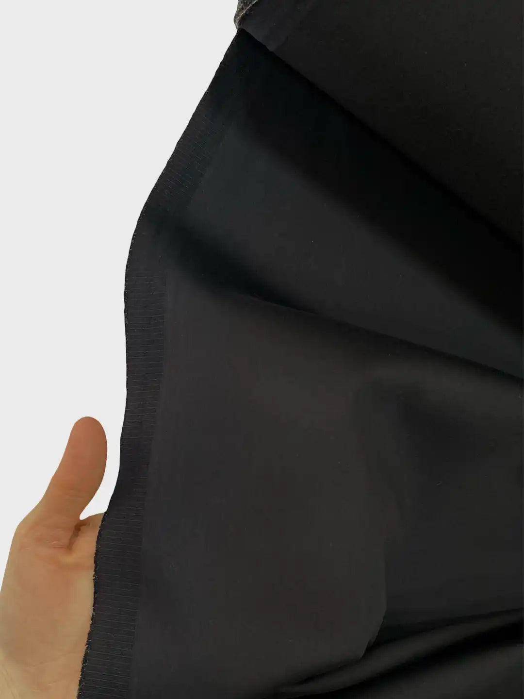 Thin Cotton Satin Fabric - Black